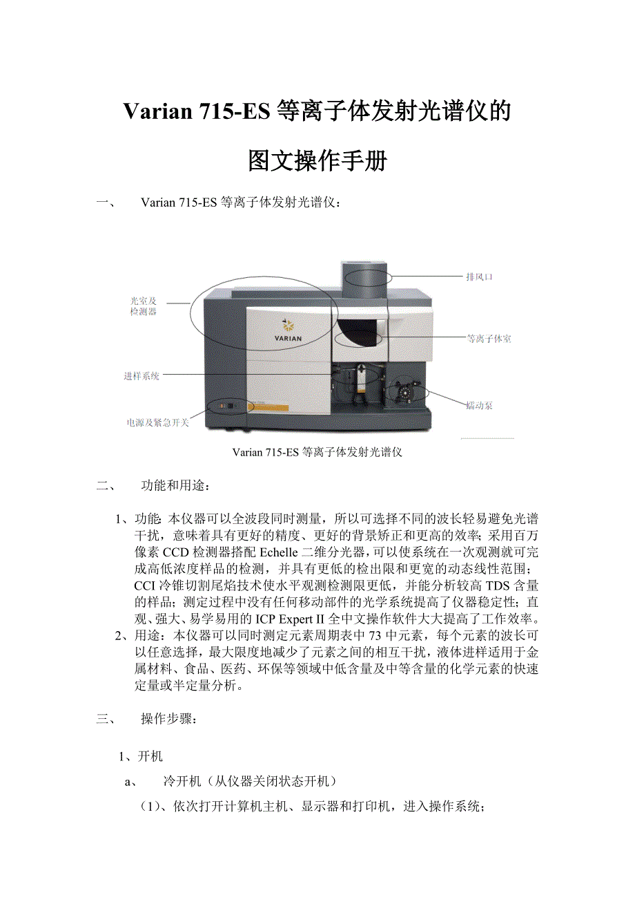 Varian 715-ES等离子体发射光谱仪手册.doc_第1页