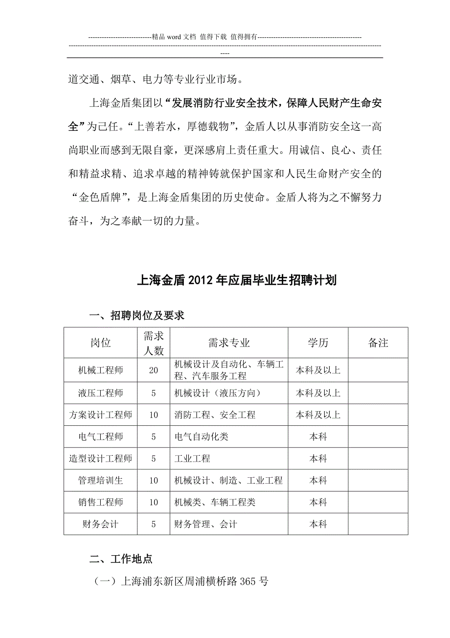 上海金盾实业集团有限公司招聘.doc_第2页