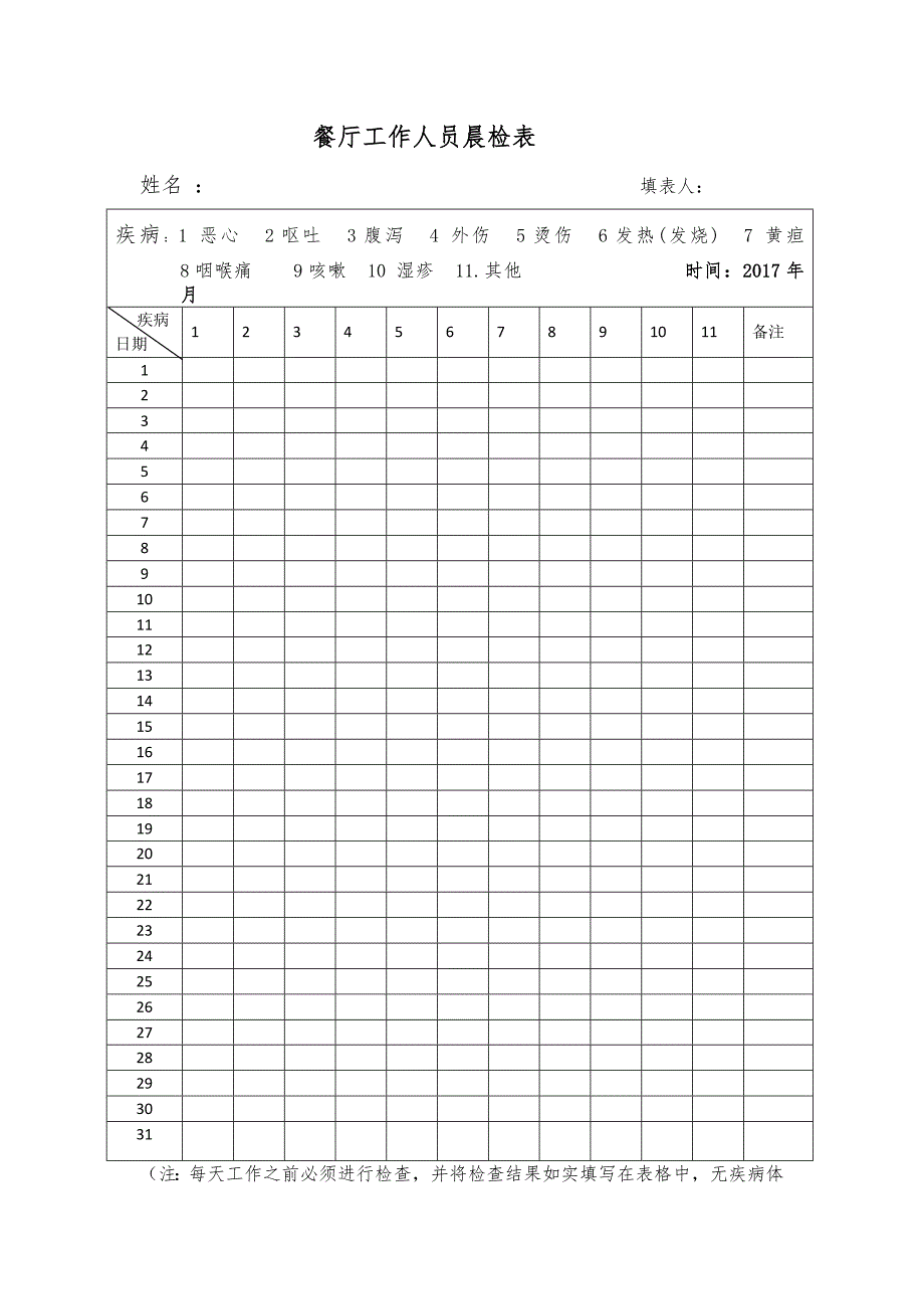 学校食堂工作人员晨检表.docx_第4页