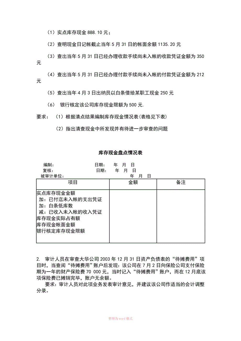 审计学原理试卷及答案_第4页