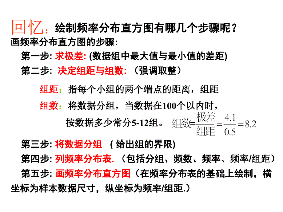 2212用样本的频率分布估计总体分布二课件人教A版必修3_第2页