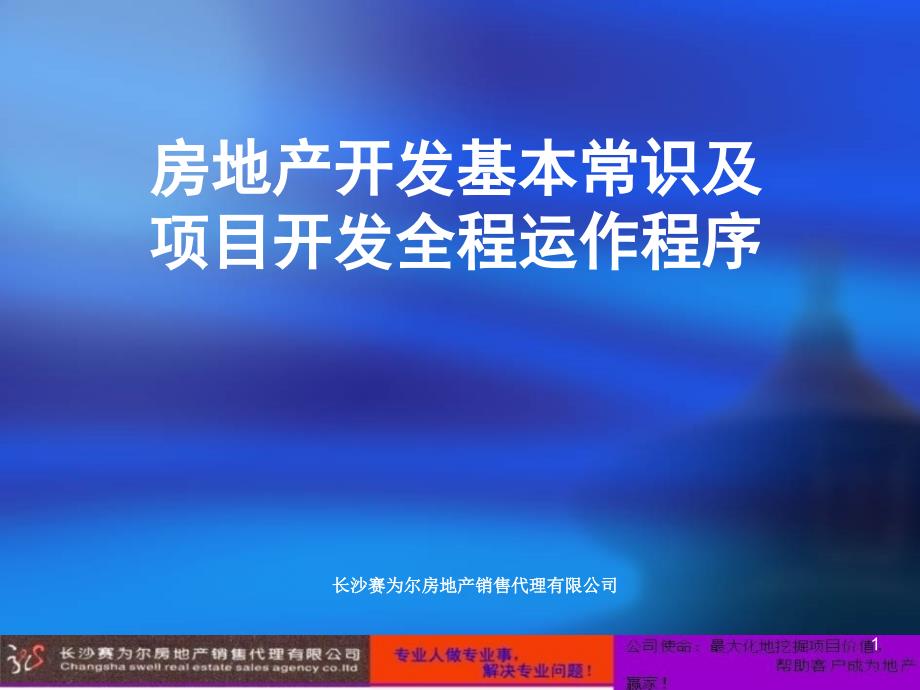 房地产开发基本常识及项目开发全程运作程序_第1页