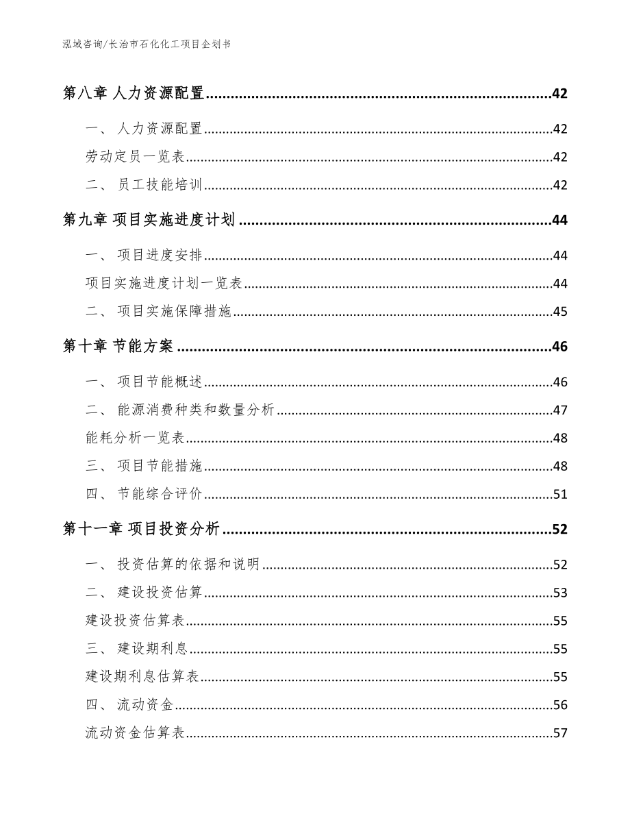 长治市石化化工项目企划书（模板范本）_第3页