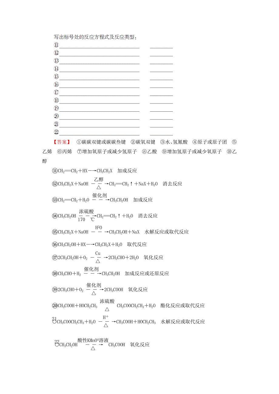 最新高中化学第二章官能团与有机化学反应烃的衍生物章末知识网络构建学案鲁科版选修2_第3页