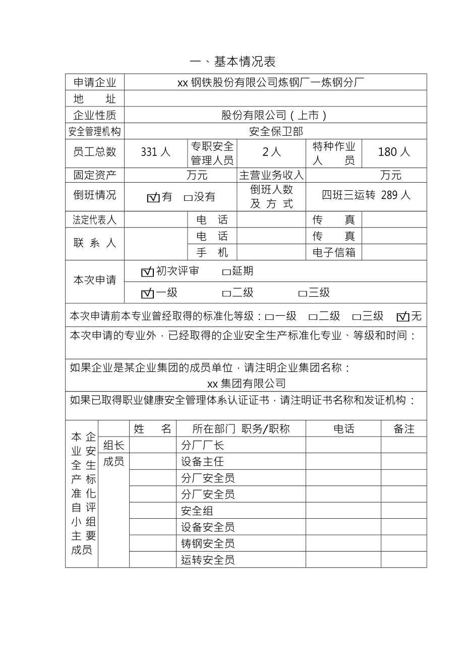 安全生产标准化企业自评报告_第2页