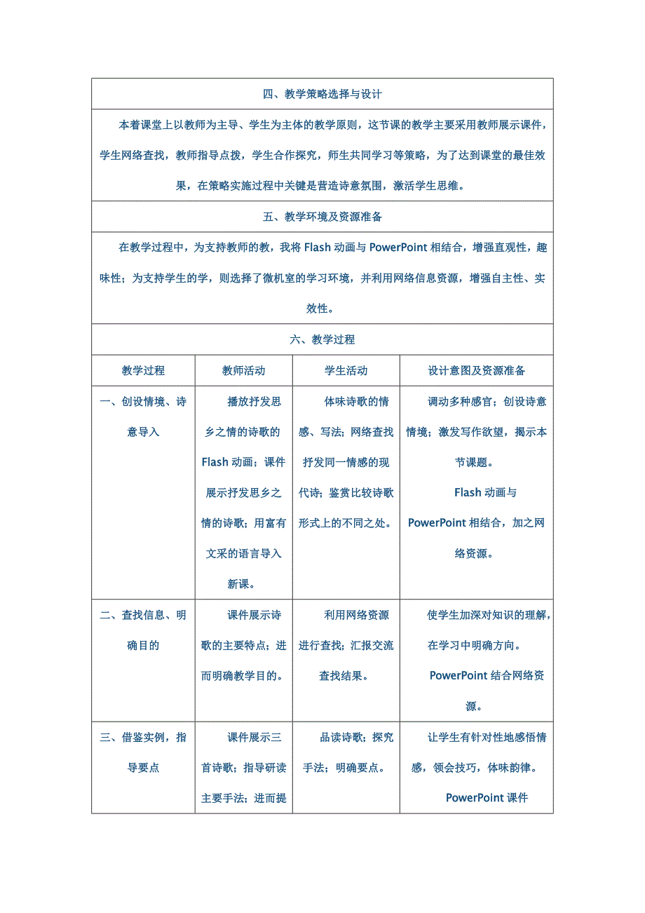 教学设计的几种模板_第2页