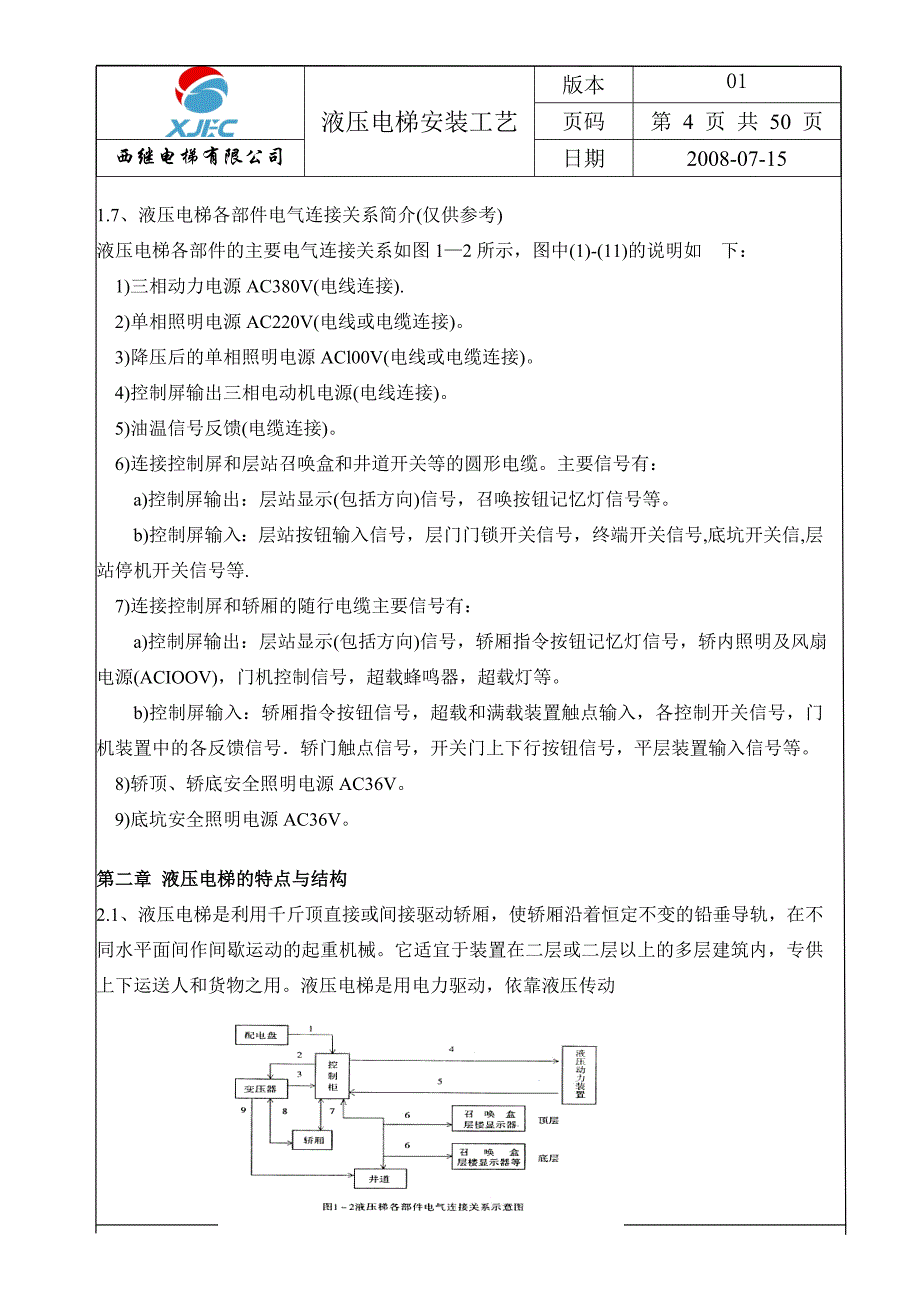 液压电梯安装工艺_第4页