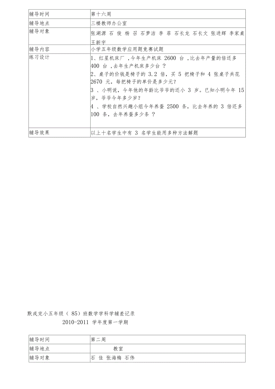 (完整word版)培优补差记录_第3页