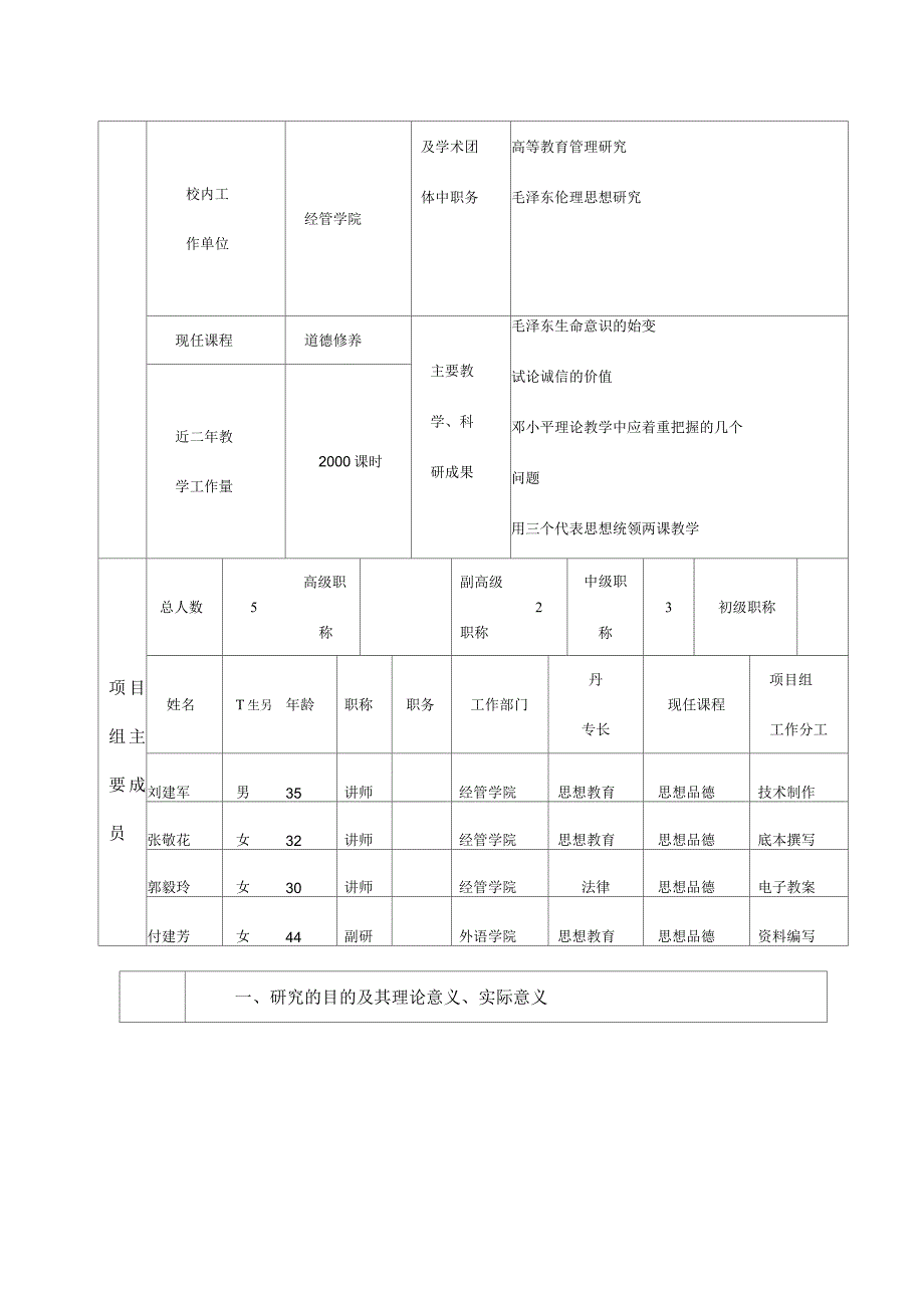 项目名称《思想道德修养与法律》多媒体教学课件开发研究与应用_第3页