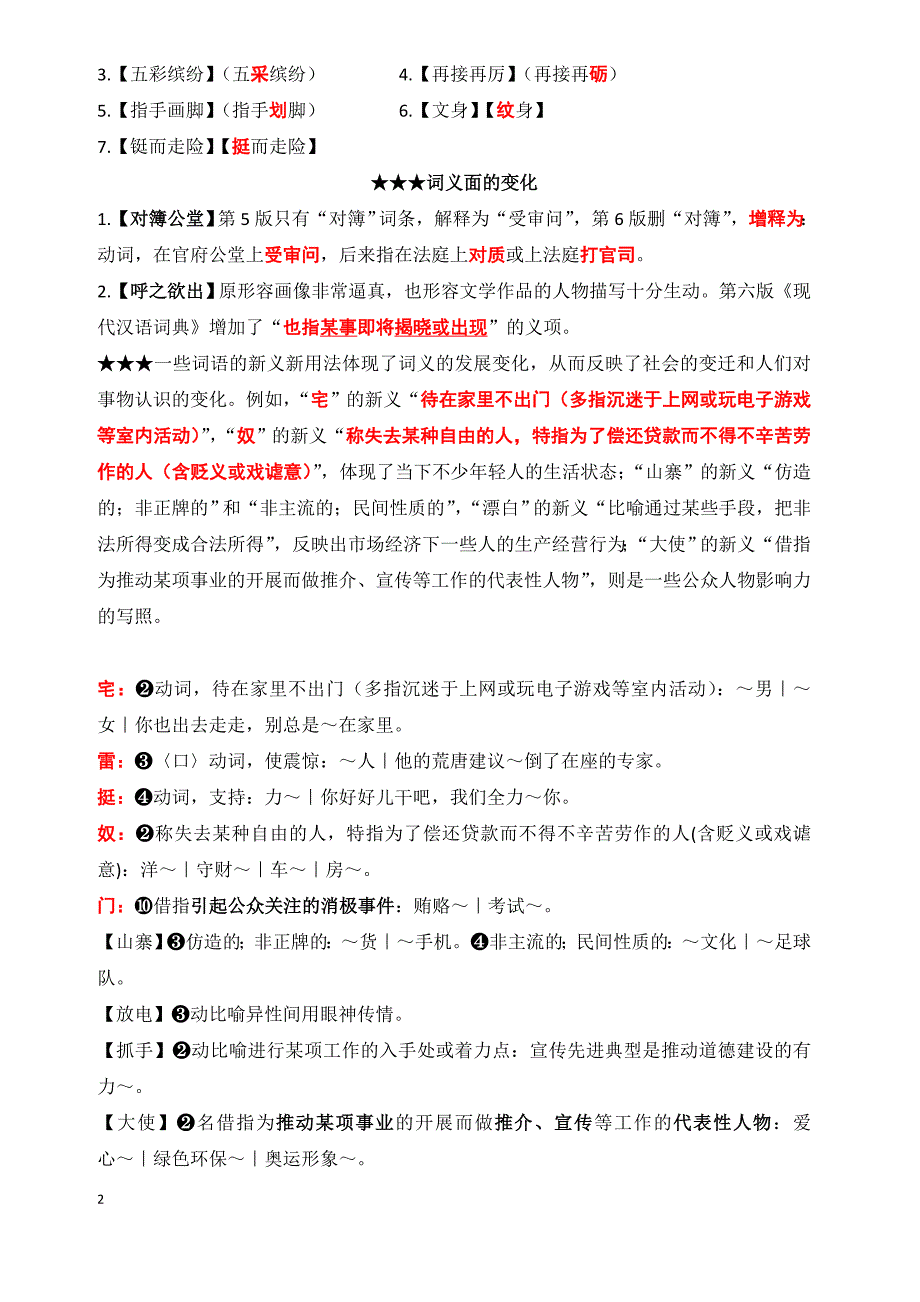 现代汉语词典第六版注音、字形、词义新变化.docx_第2页