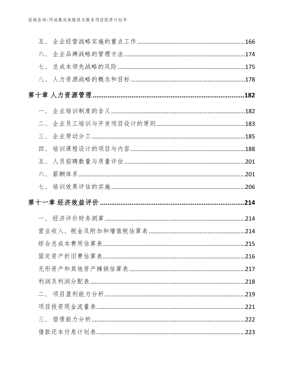 河池集成电路技术服务项目投资计划书_第4页