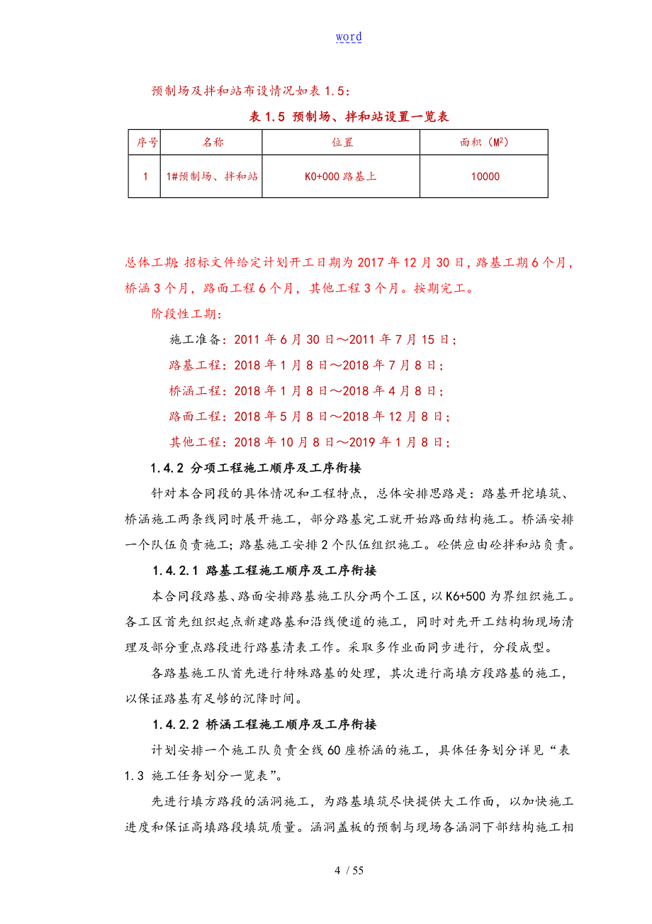 二级公路施工组织设计_第4页