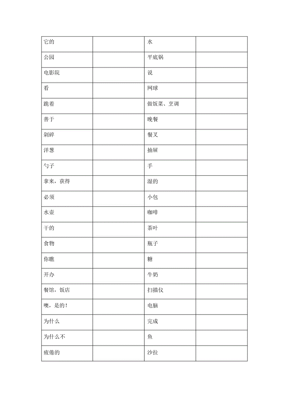 新概念青少版1B单词默写_第2页