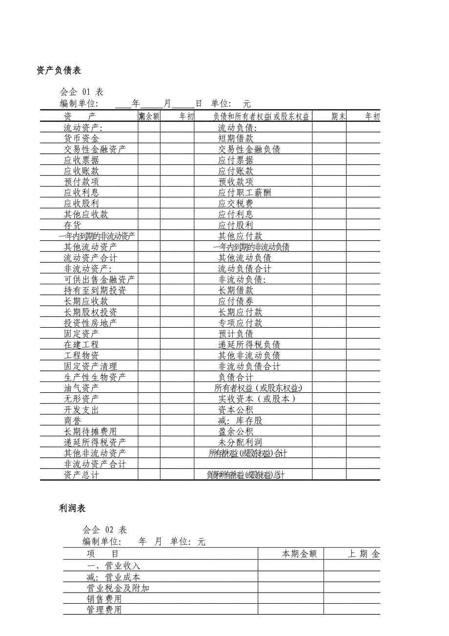 财务报表列报一般企业_第3页