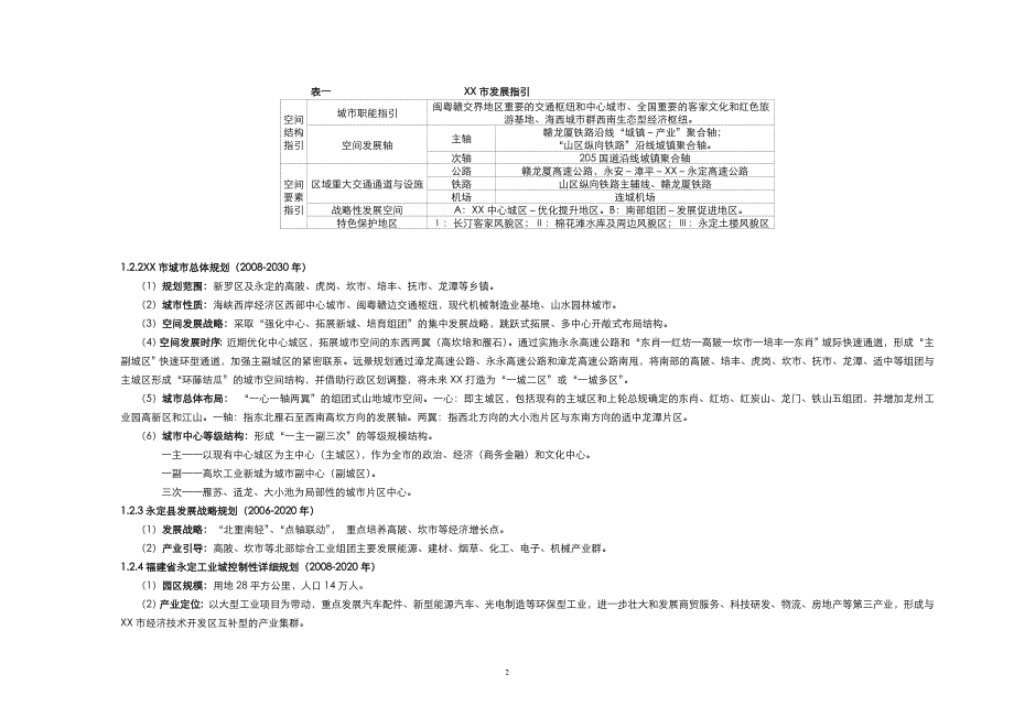 XX高新工业园区规划说明书_第2页