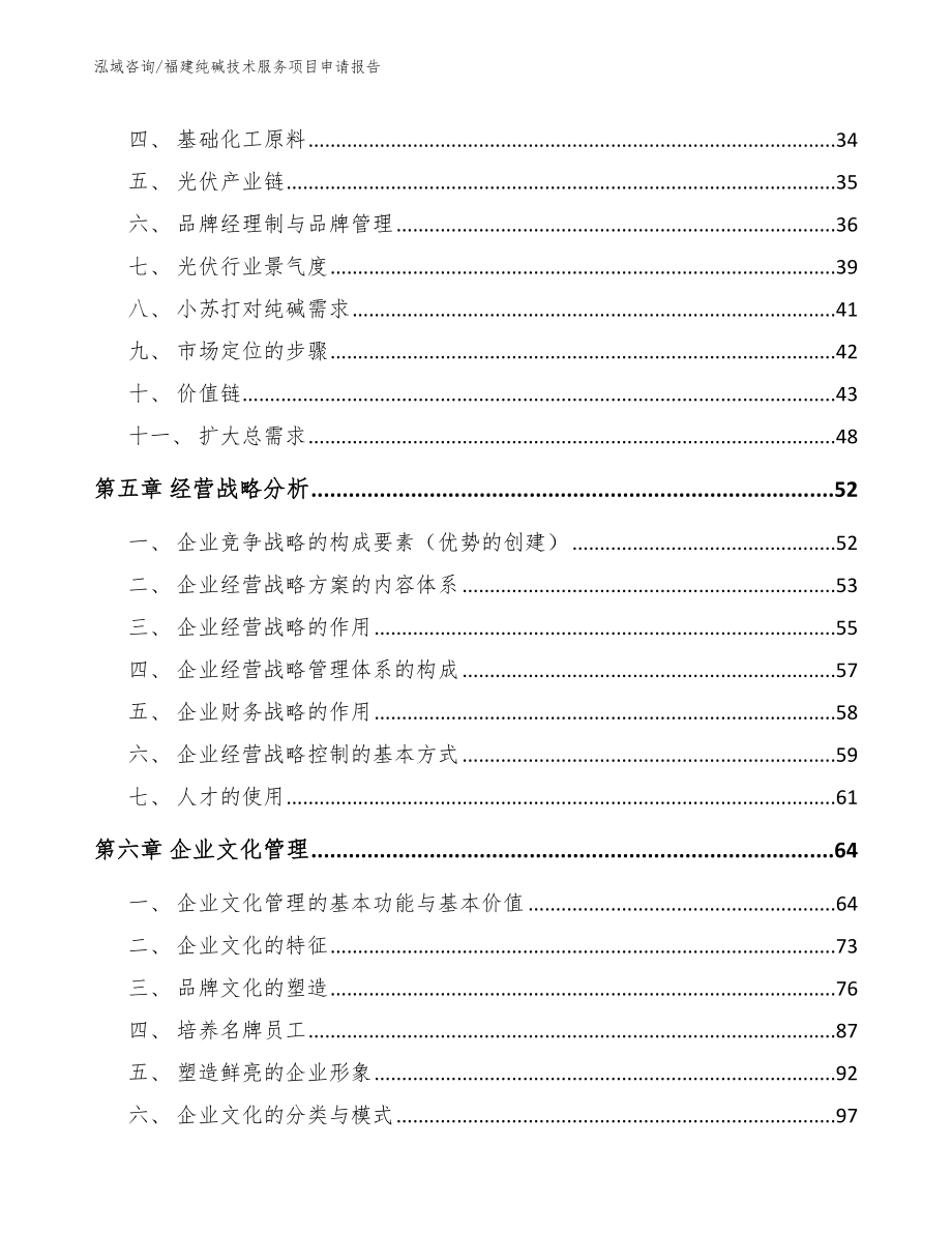 福建纯碱技术服务项目申请报告（模板）_第3页