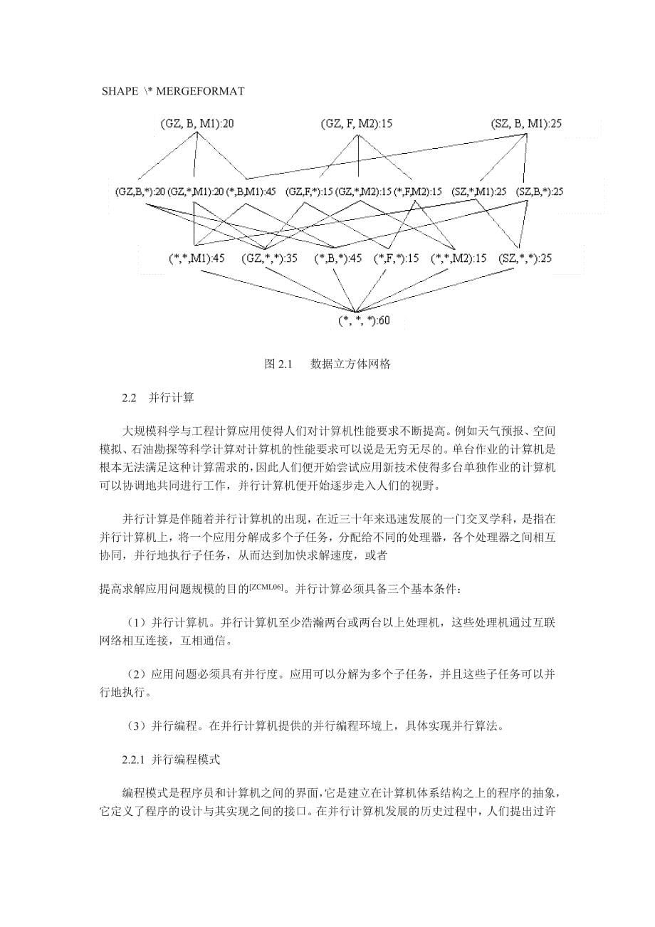 基于数据分组方法的数据仓库并行预计算和查询.doc_第5页