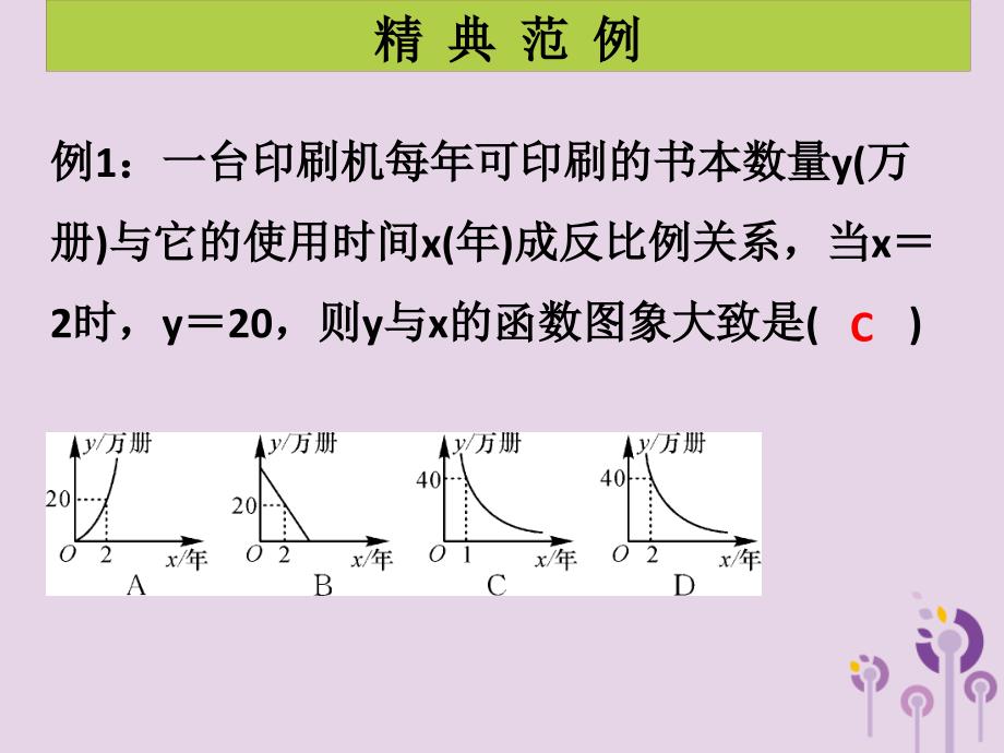 2018年秋九年级数学上册 第6章 反比例函数 第4课时 反比例函数的应用（课堂导练）习题课件 （新版）北师大版_第2页