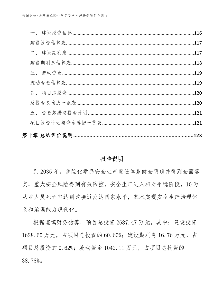 耒阳市危险化学品安全生产检测项目企划书_第5页