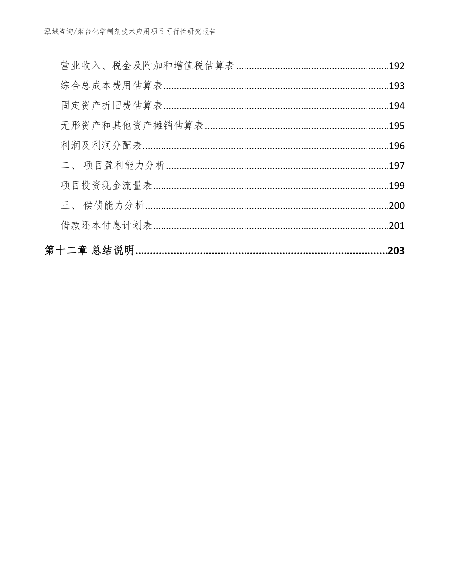 烟台化学制剂技术应用项目可行性研究报告参考范文_第5页