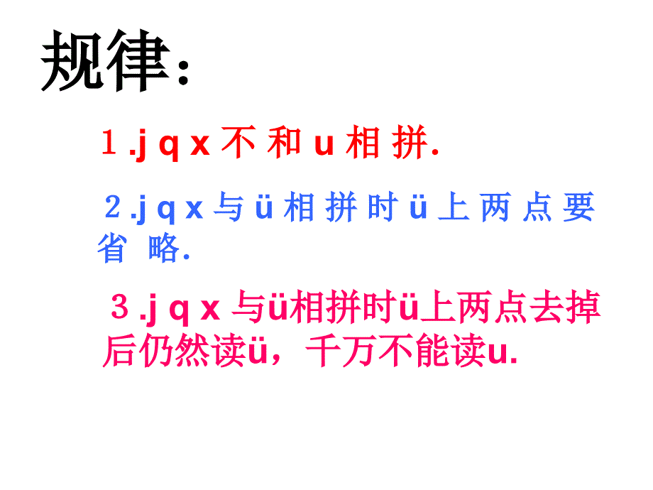 汉语拼音学习jqx小学一年级语文课件2_第3页