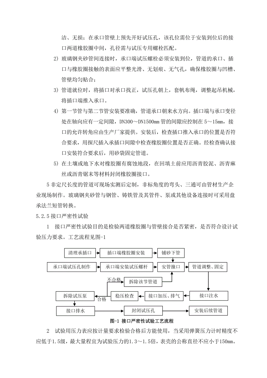 ag双橡胶圈承插式玻璃钢夹砂管施工工法_第4页