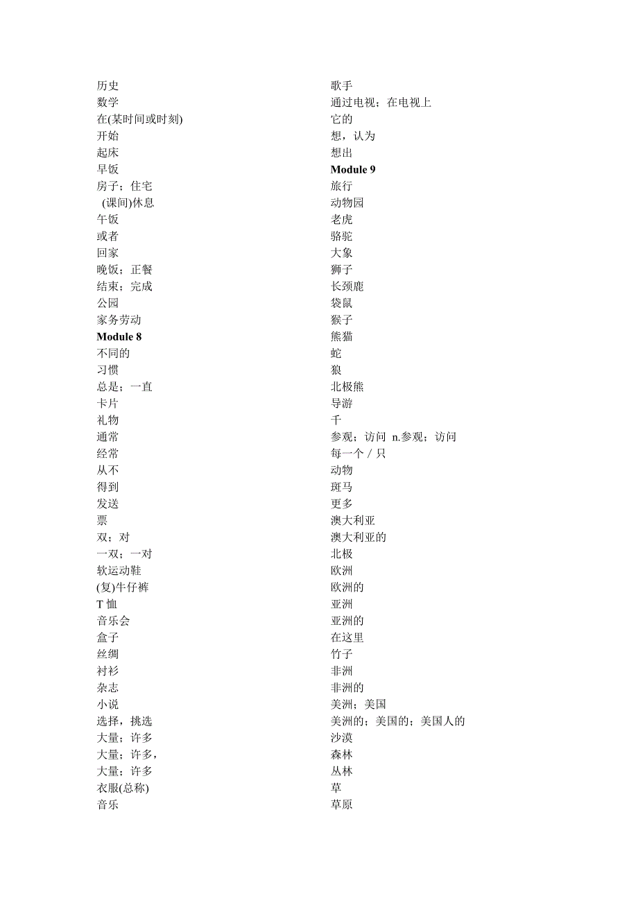 (完整)初中英语单词默写表_第3页