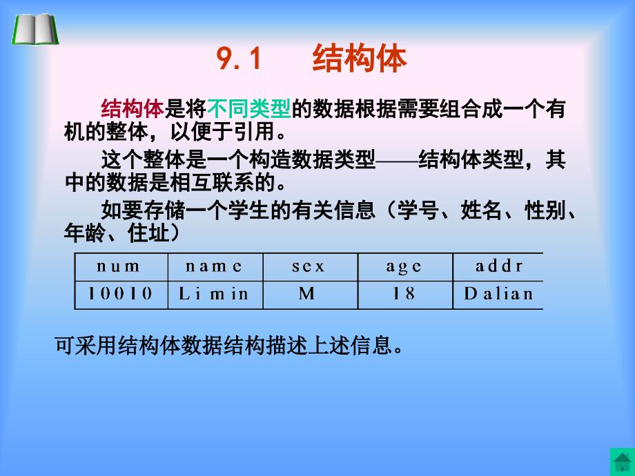 第9章结构体共用体与枚举类型西安交大_第2页