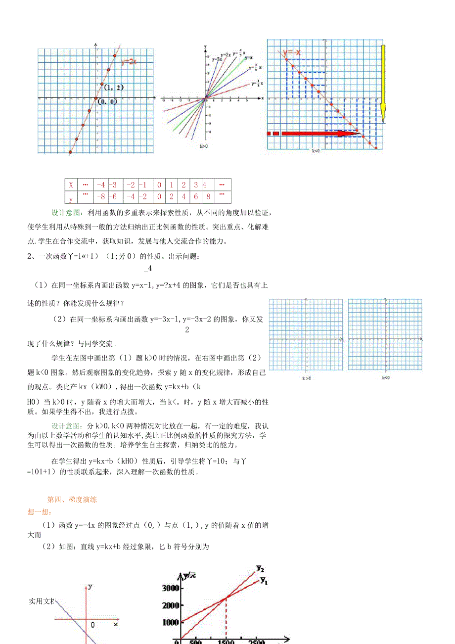 《一次函数的图象和性质》说课_第3页