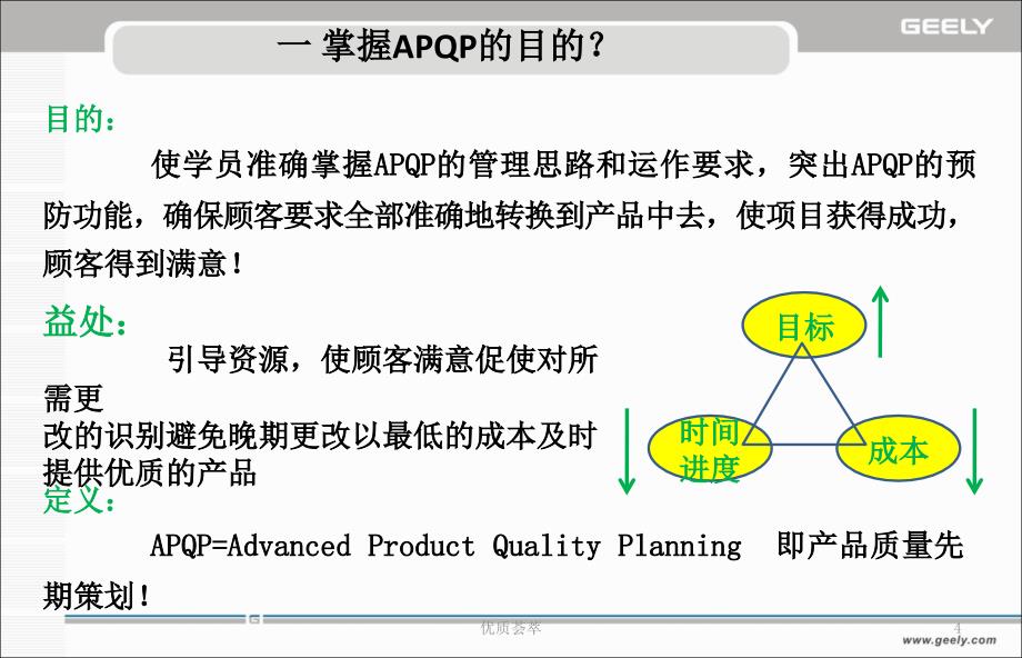 产品质量先期策划教育资料APQP吉利行业特制_第4页