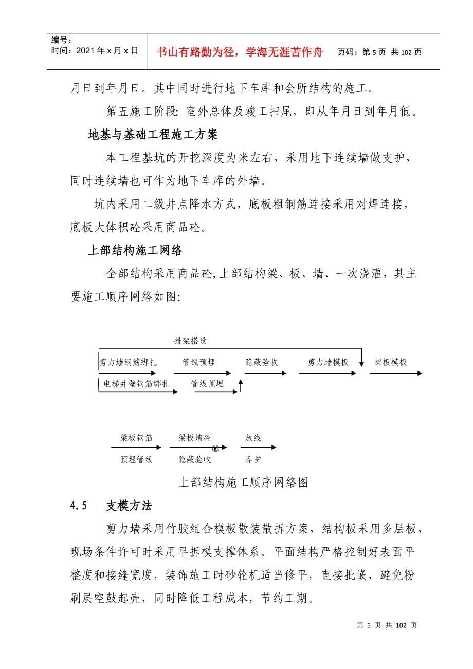 [上海]商品住宅工程施工组织设计_第5页