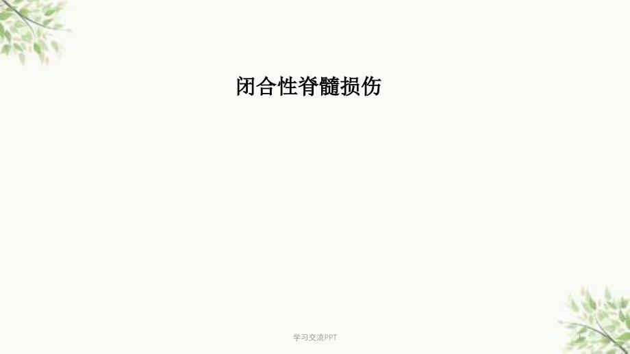 闭合性脊髓损伤课件_第1页