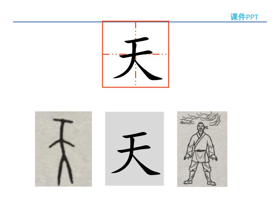 新人教部编版小学一年级上语文1天地人_第2页