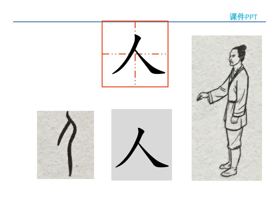 新人教部编版小学一年级上语文1天地人_第4页