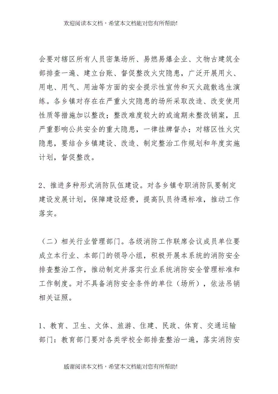 2022年夏季消防安全排查整治行动方案_第4页