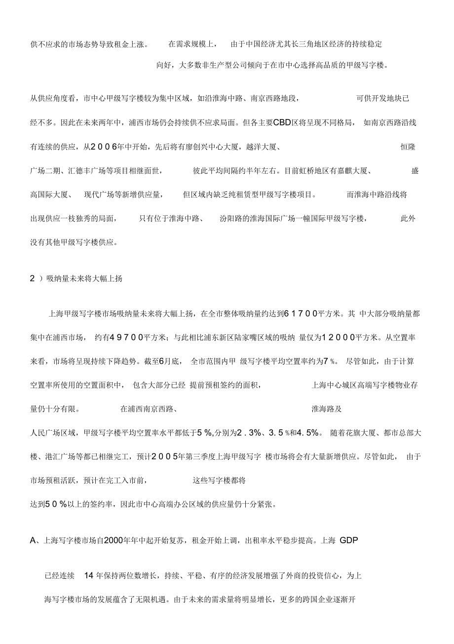 上海天伦公寓商务大楼策划代理书_第5页