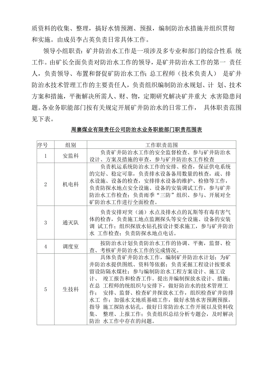 周寨煤矿2020年度矿井防治水计划_第2页