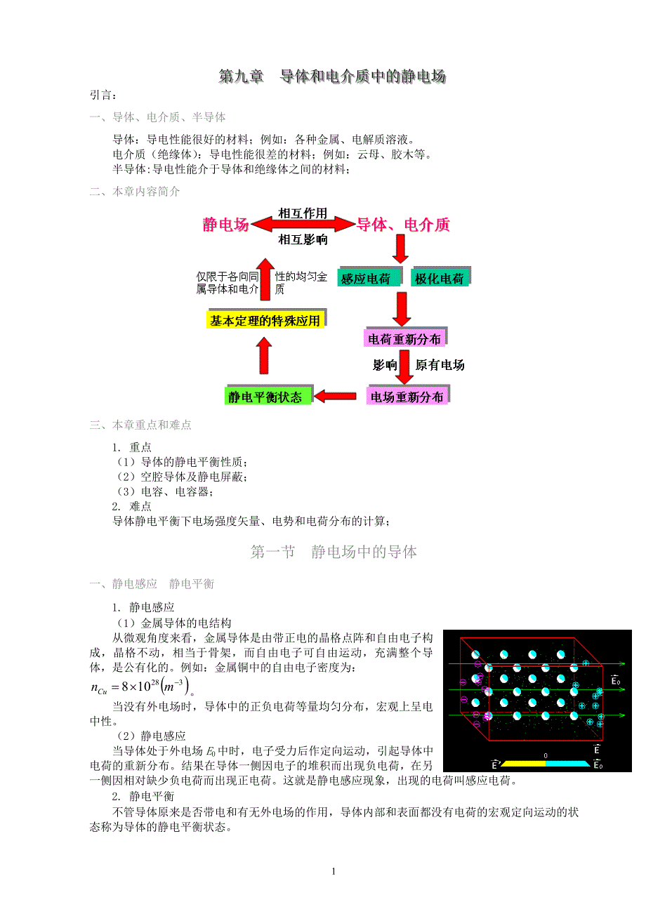 导体和电介质中的静电场_第1页