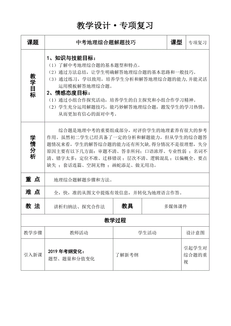 教学设计&#183;专项复习.doc_第1页