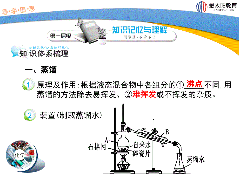 混合物的分离和提纯蒸馏和萃取第3课时导学案_第3页