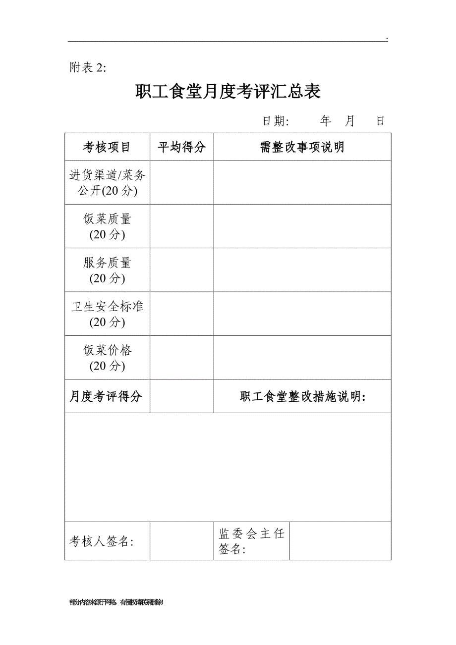 职工食堂监管考核办法.doc_第5页