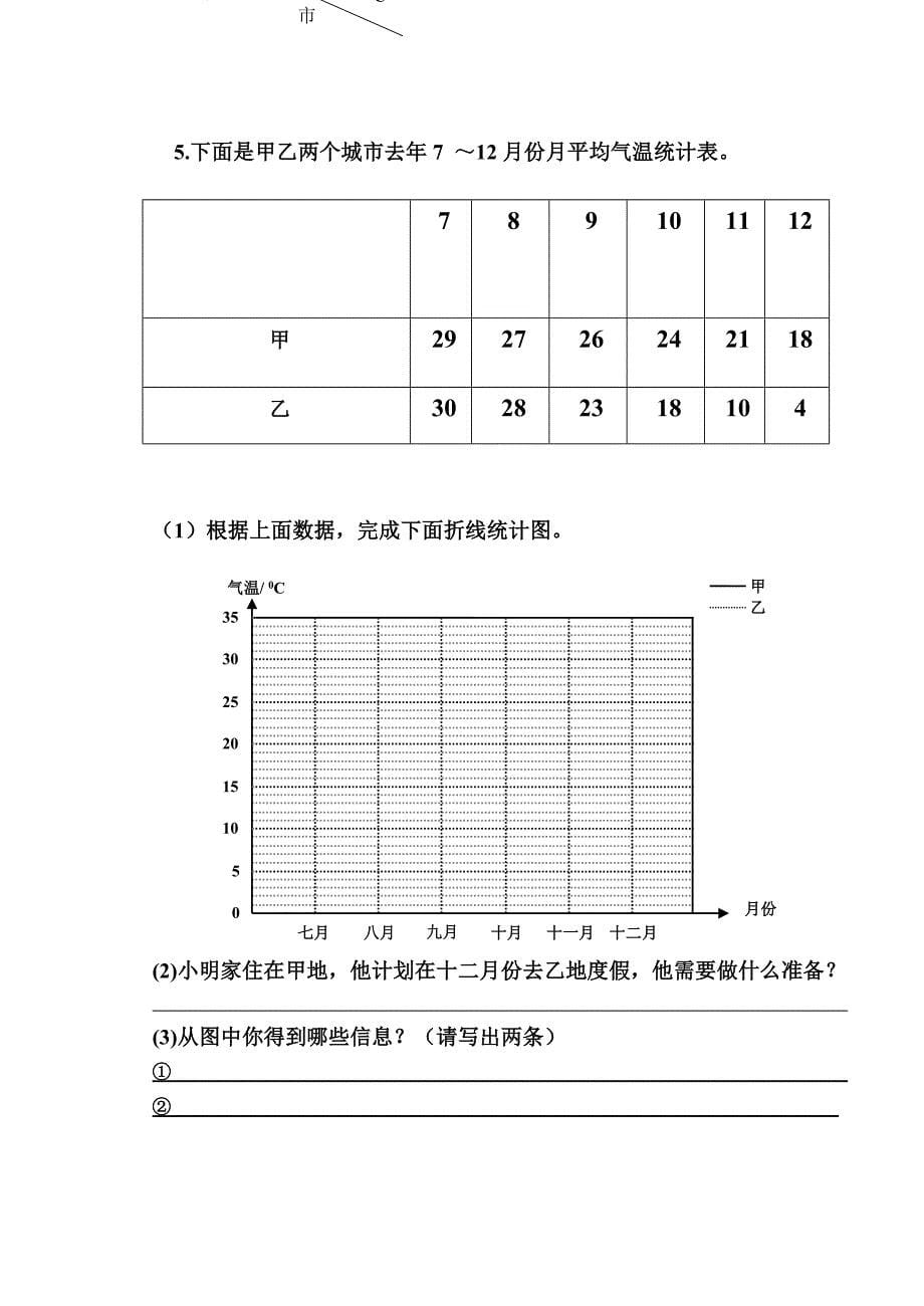 毕业年级数学卷及答案_第5页