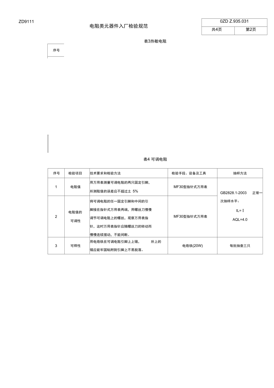 各类电子元器件入厂检验_第4页