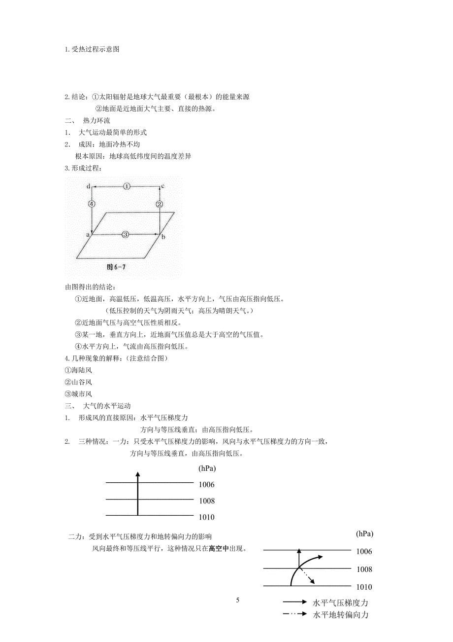 高中地理必修一知识点总结人教版复习_第5页