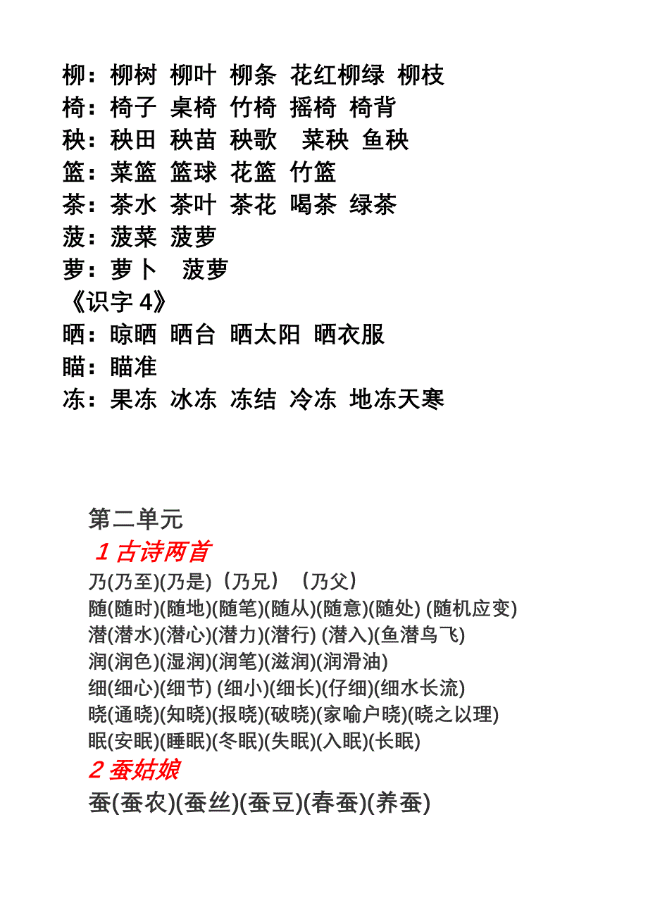 苏教版语文第四册生字扩词.doc_第2页