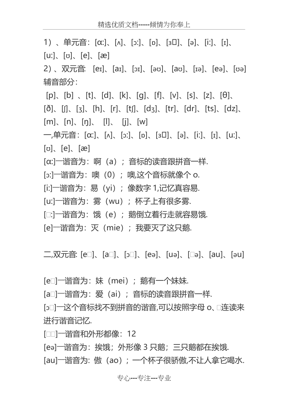 英语48个英语音标快速记忆法(共55页)_第4页