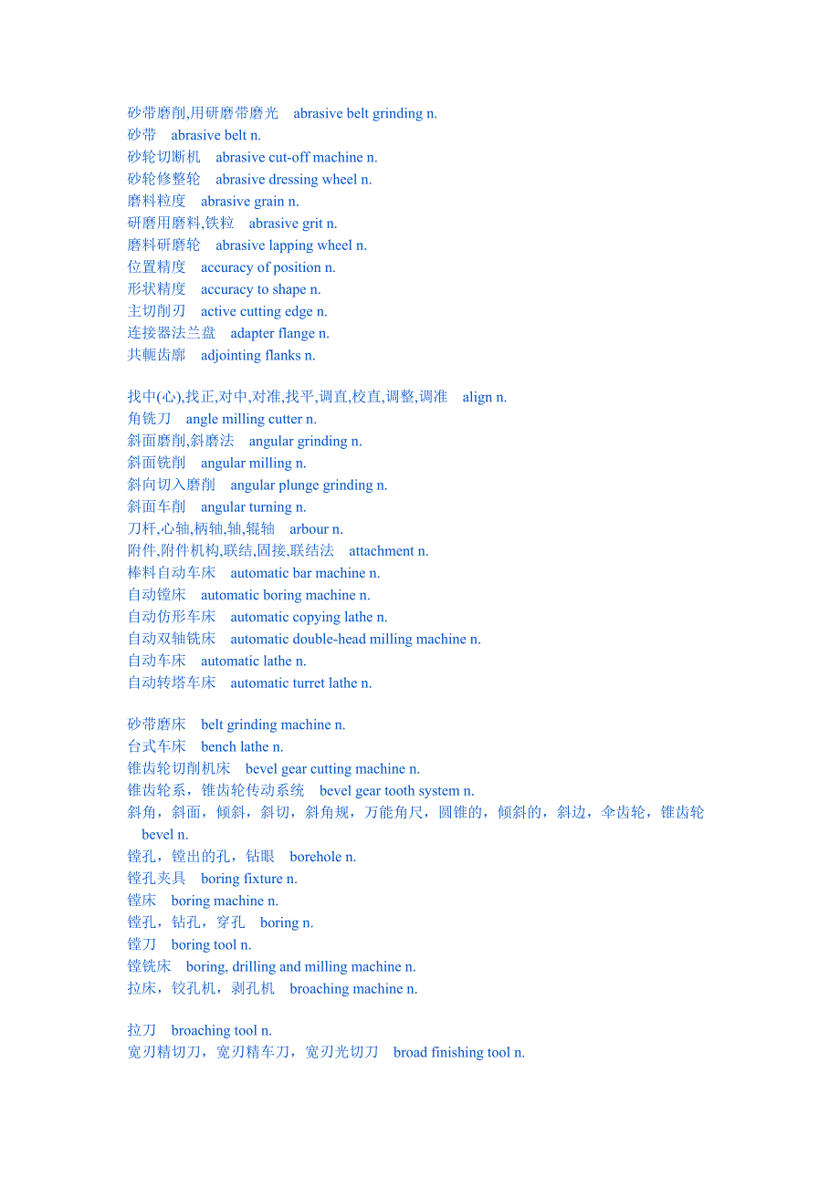 金属加工专业术语中英对照.docx_第1页