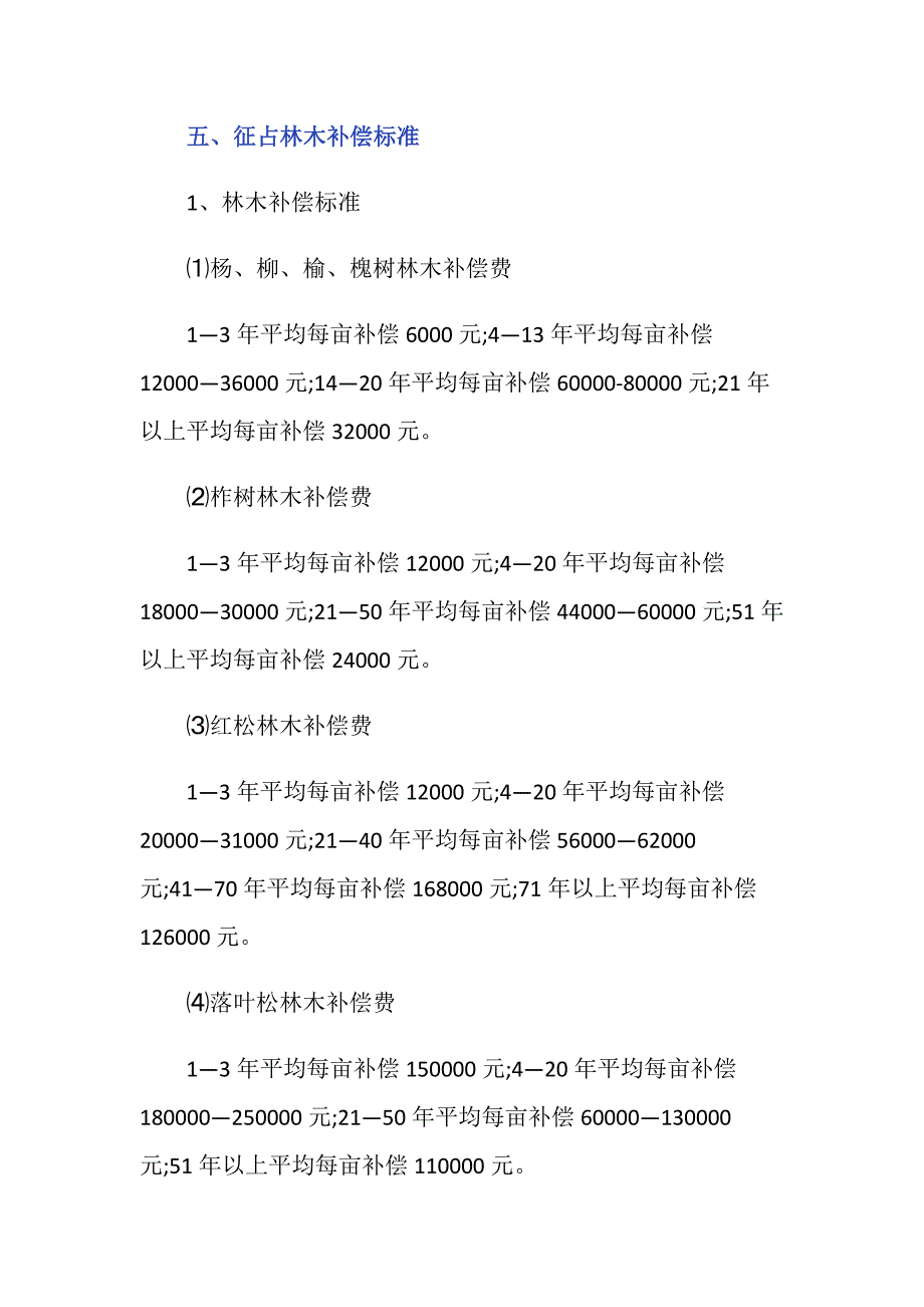 福建省关于征地补偿标准是多少？_第4页