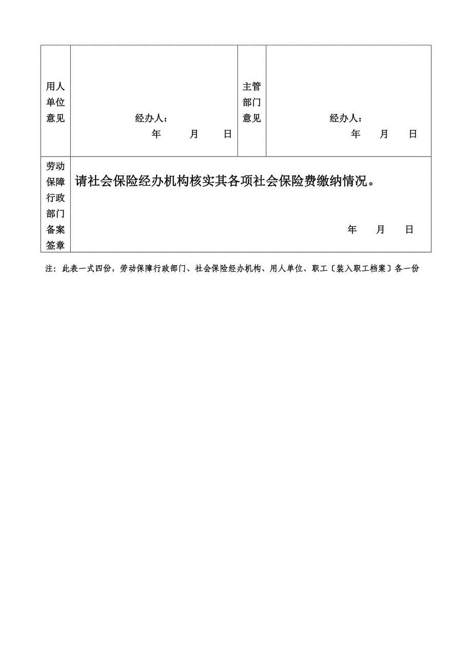 解除劳动合同表格_第5页