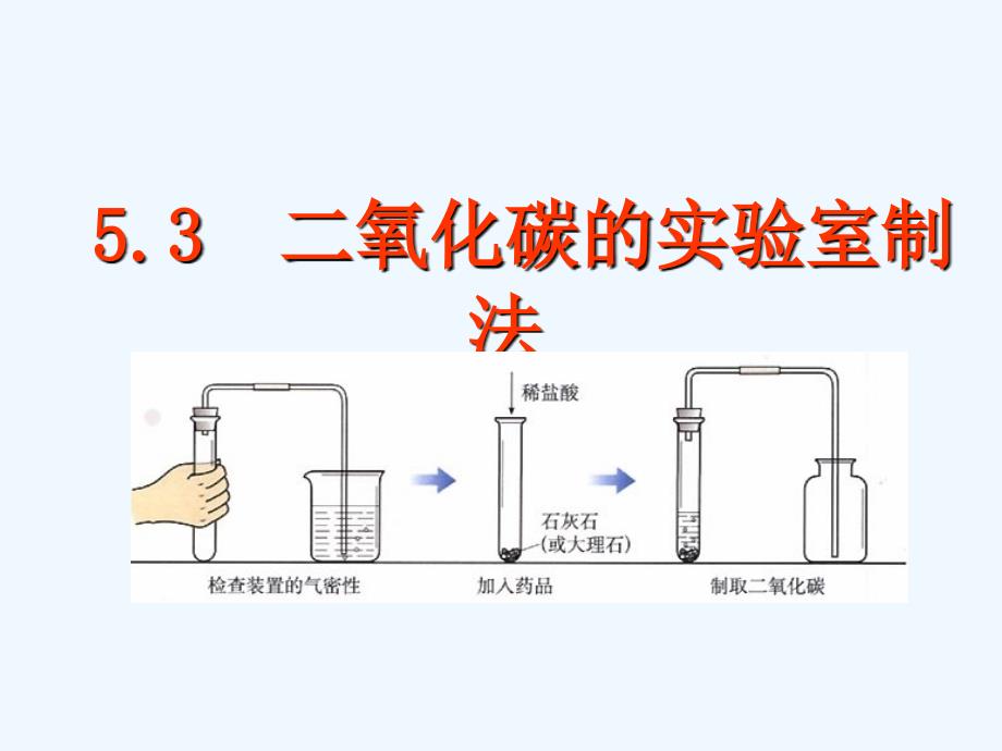 二氧化碳的实验室制法栾2_第1页